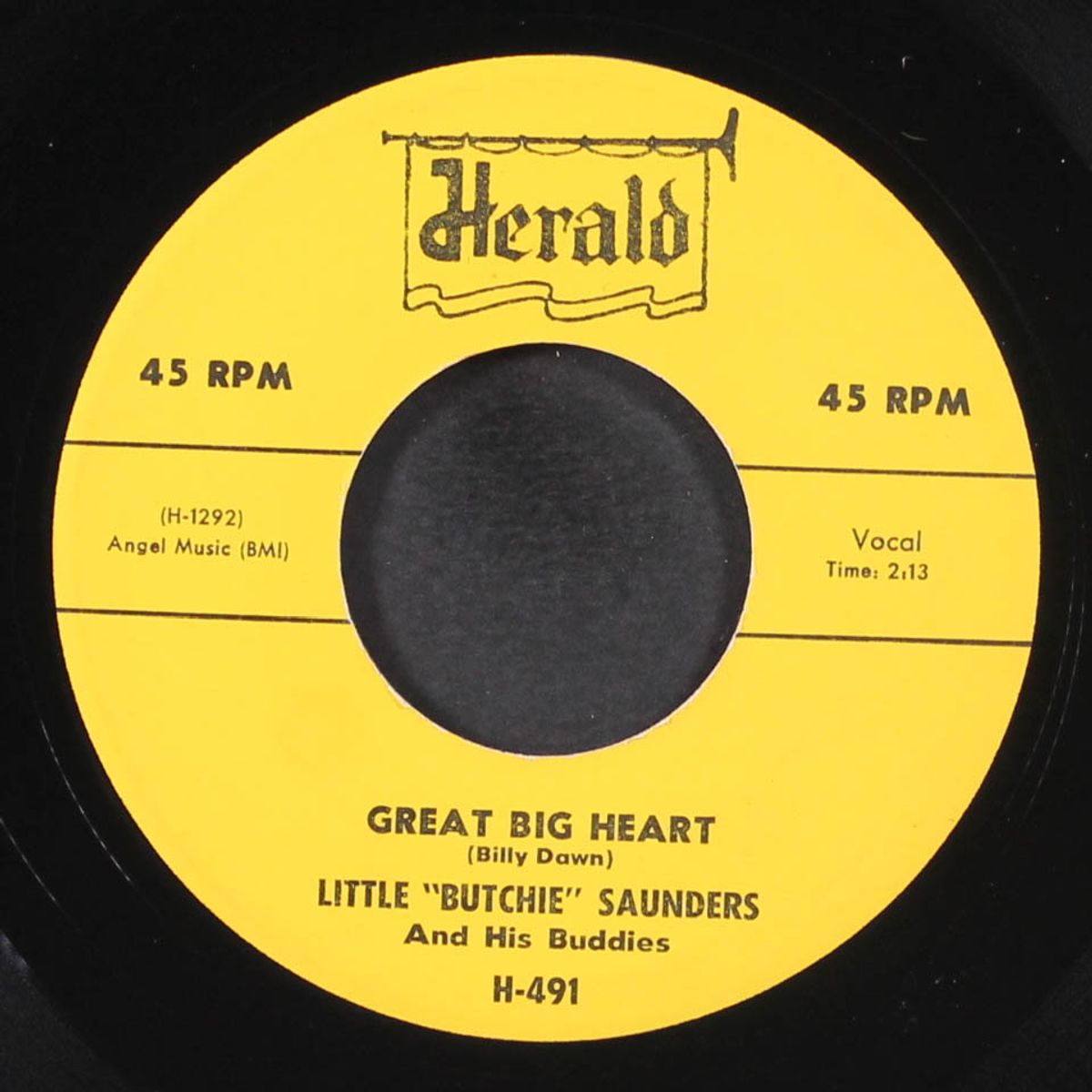 great big heart / i wanna holler by LITTLE BUTCHIE SAUNDERS & BUDDIES