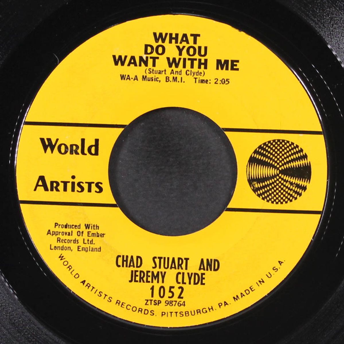 what do you want with me / a very good year by CHAD & JEREMY