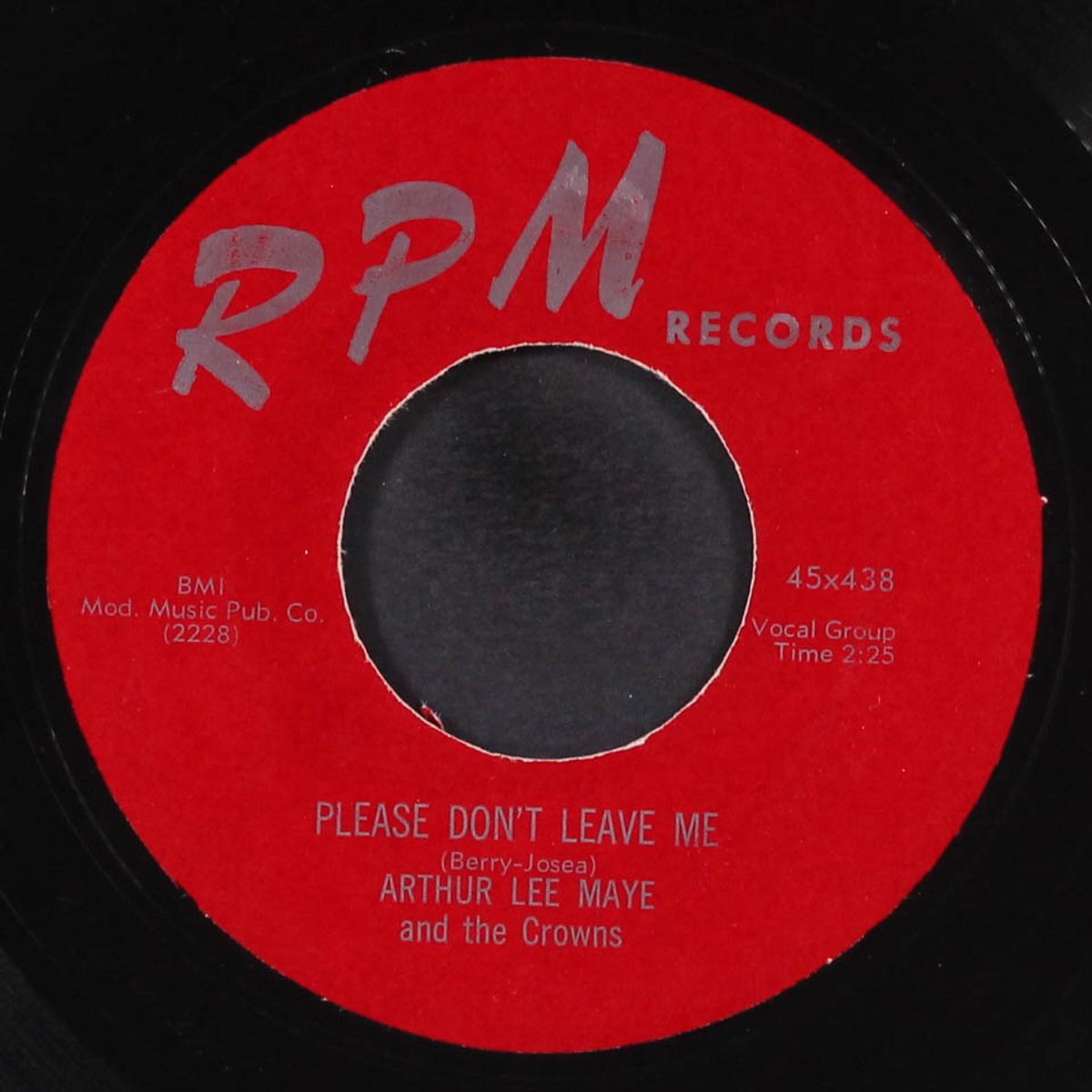 do the bop / please don't leave me by ARTHUR LEE MAYE & CROWNS