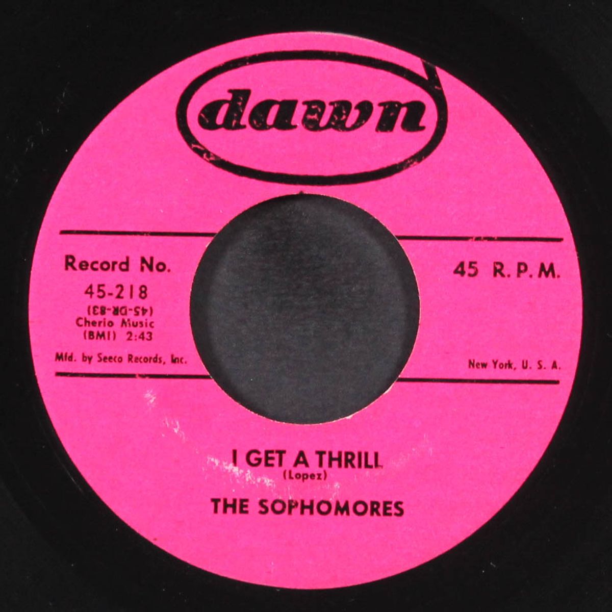 linda / i get a thrill by SOPHOMORES