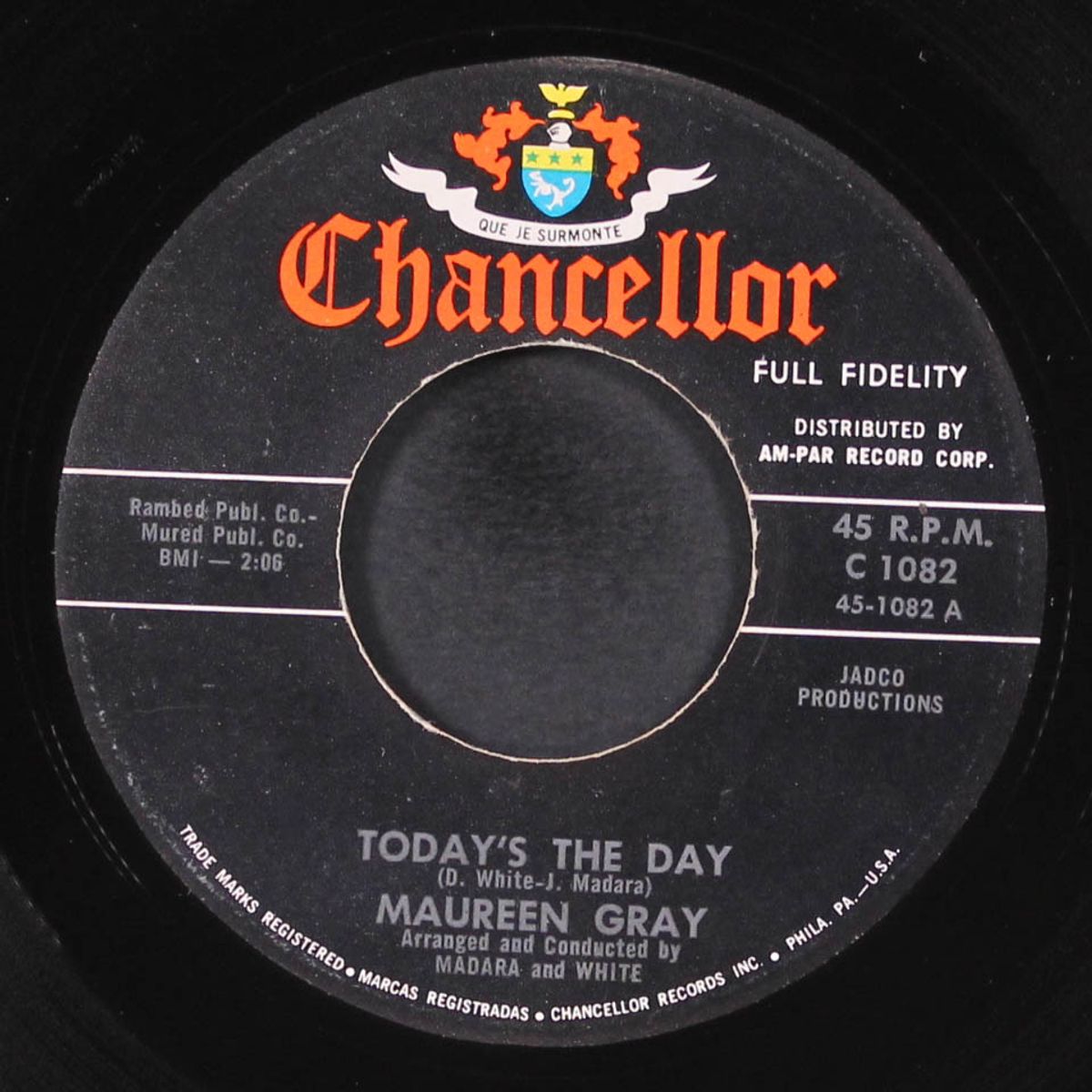 today's the day / crazy over you by MAUREEN GRAY