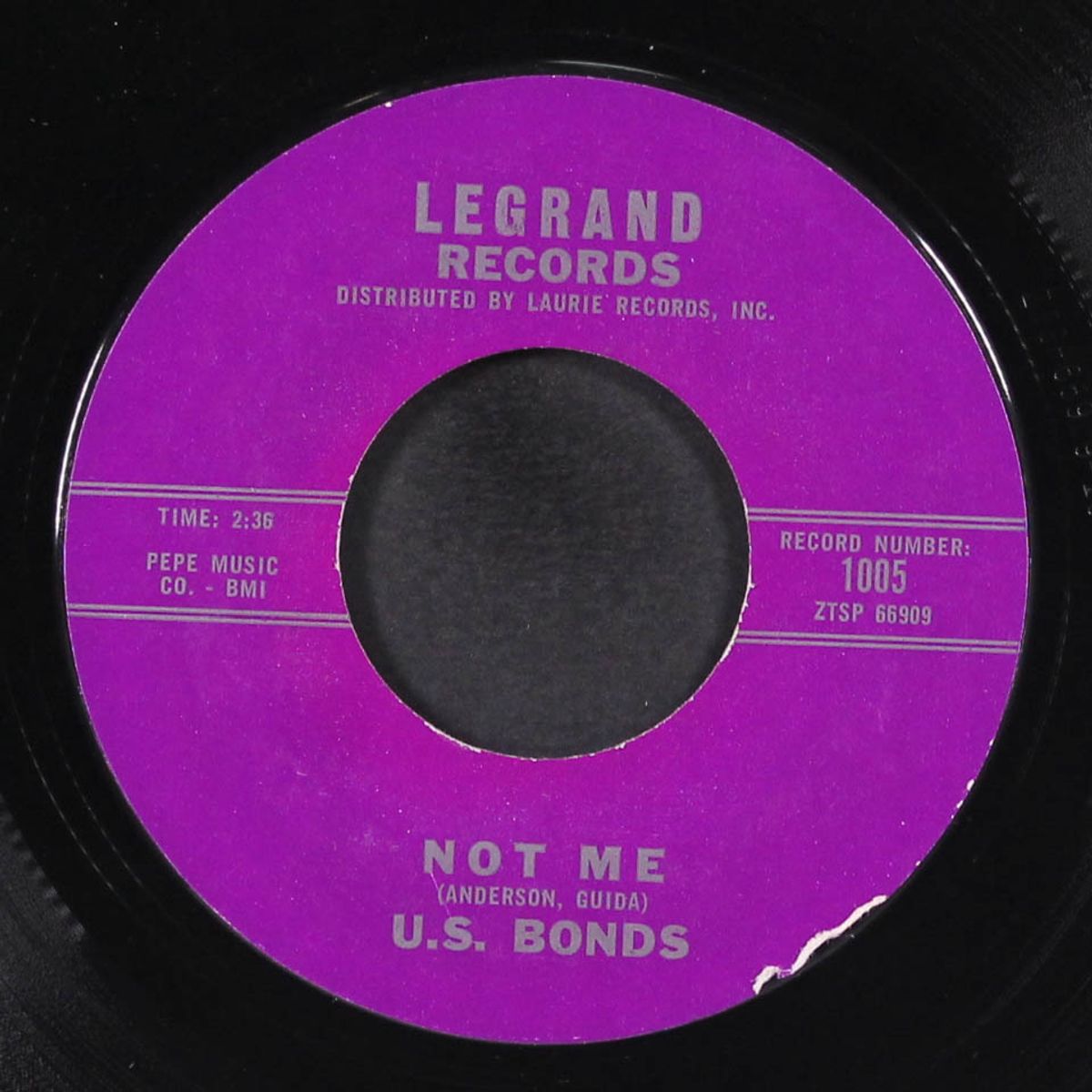 not me / give me one more chance by GARY 'U.S.' BONDS