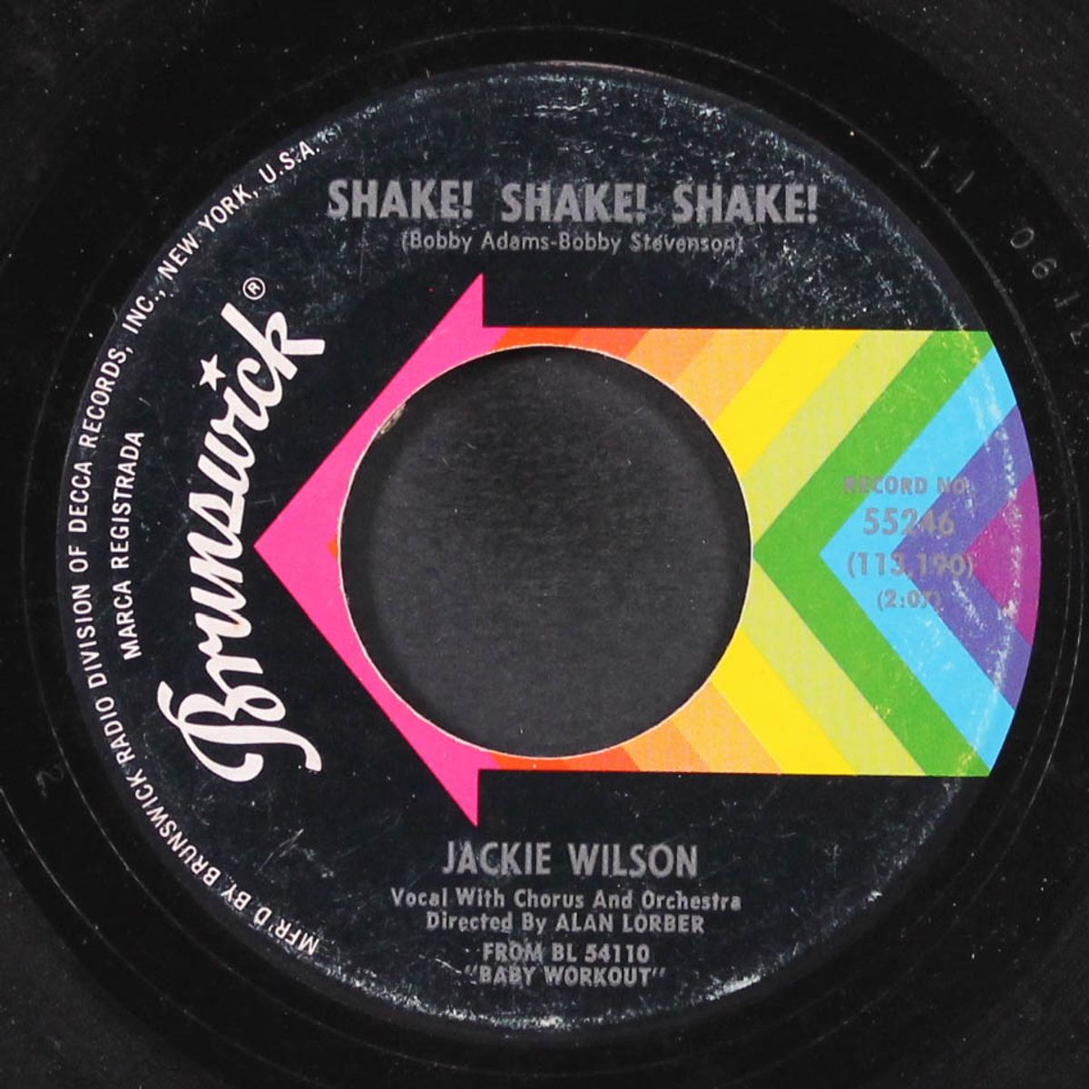 shake! shake! shake! / he's a fool by JACKIE WILSON