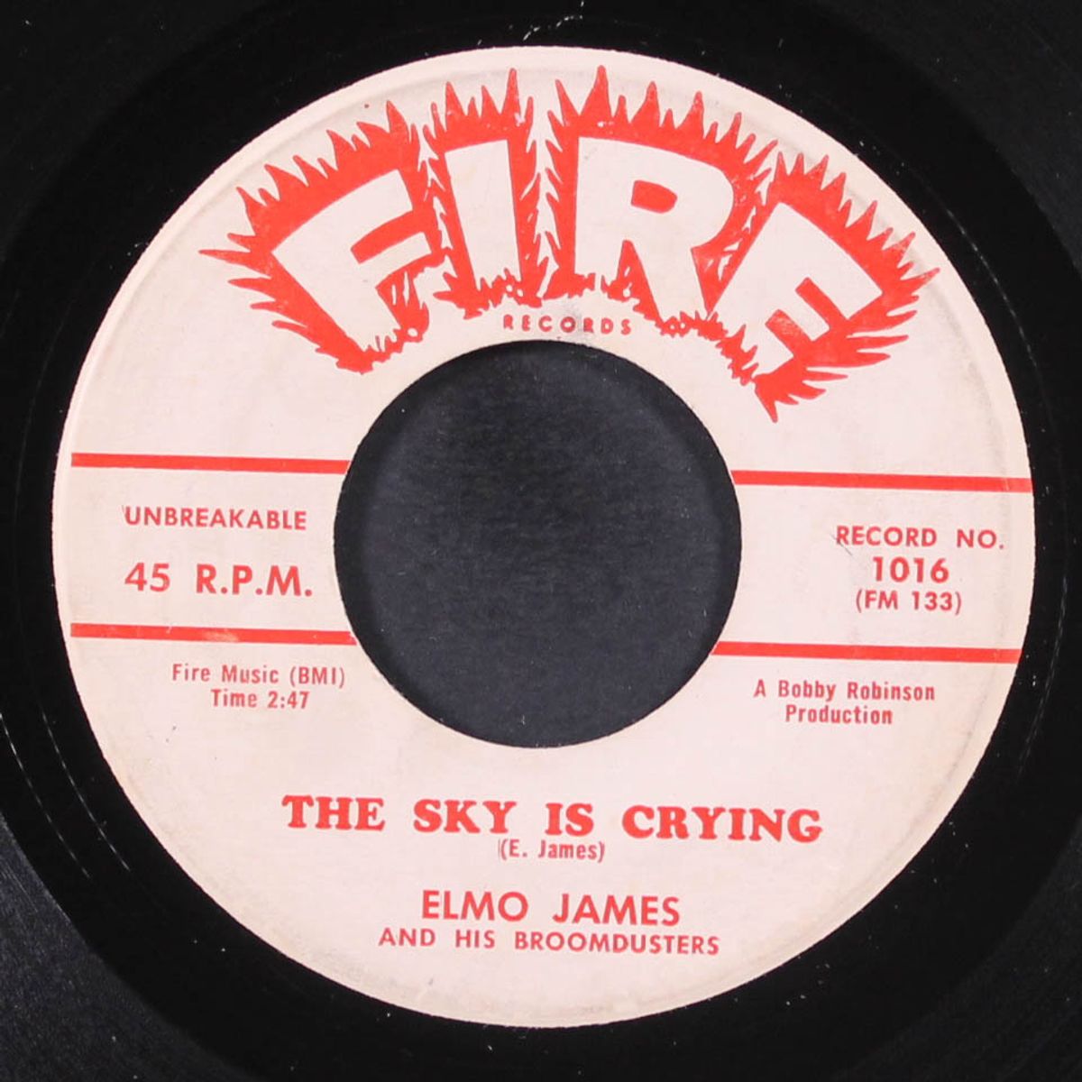the sky is crying / i held my baby last night by ELMO JAMES