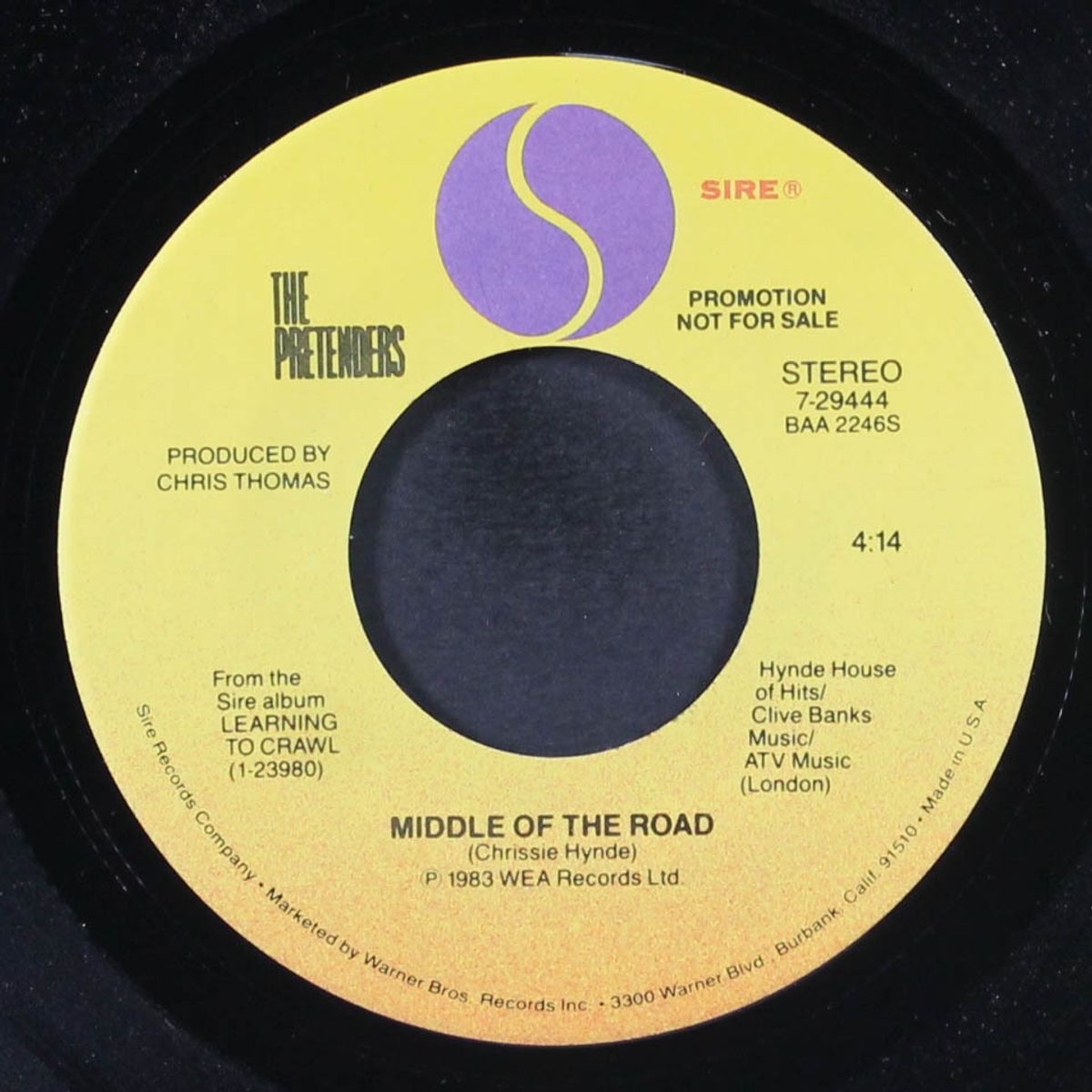middle of the road by PRETENDERS