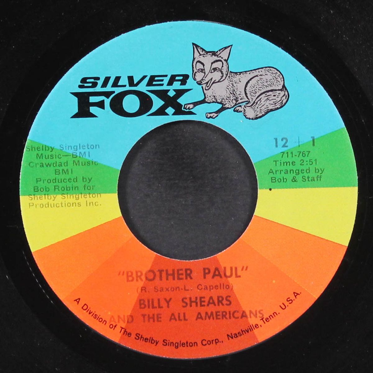 brother paul / message to seymour by BILLY SHEARS & ALL AMERICANS