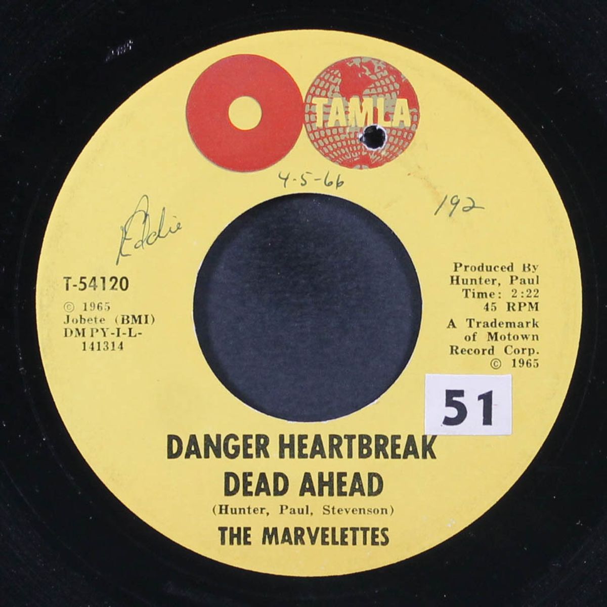 danger heartbreak ahead / your cheating ways by MARVELETTES