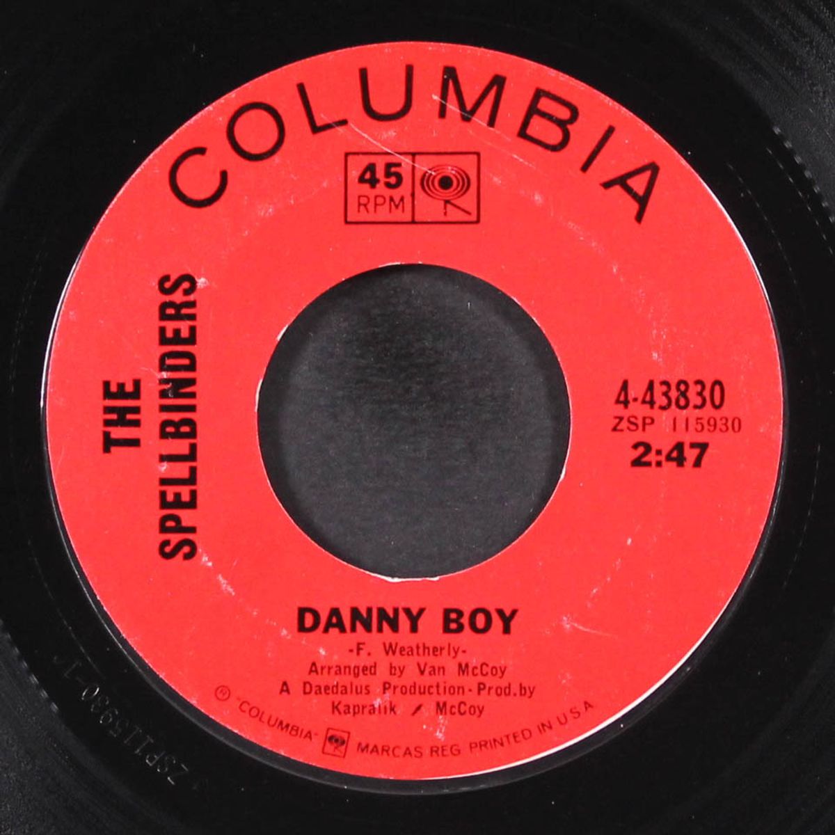 help me / danny boy by SPELLBINDERS