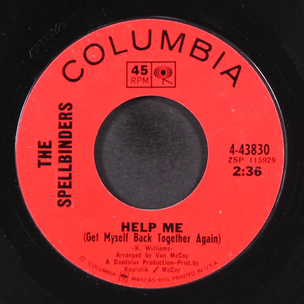 help me / danny boy by SPELLBINDERS