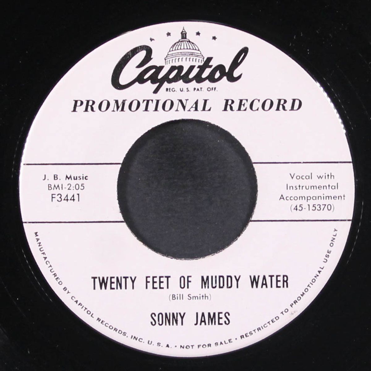 twenty feet of muddy water / all mixed up by SONNY JAMES