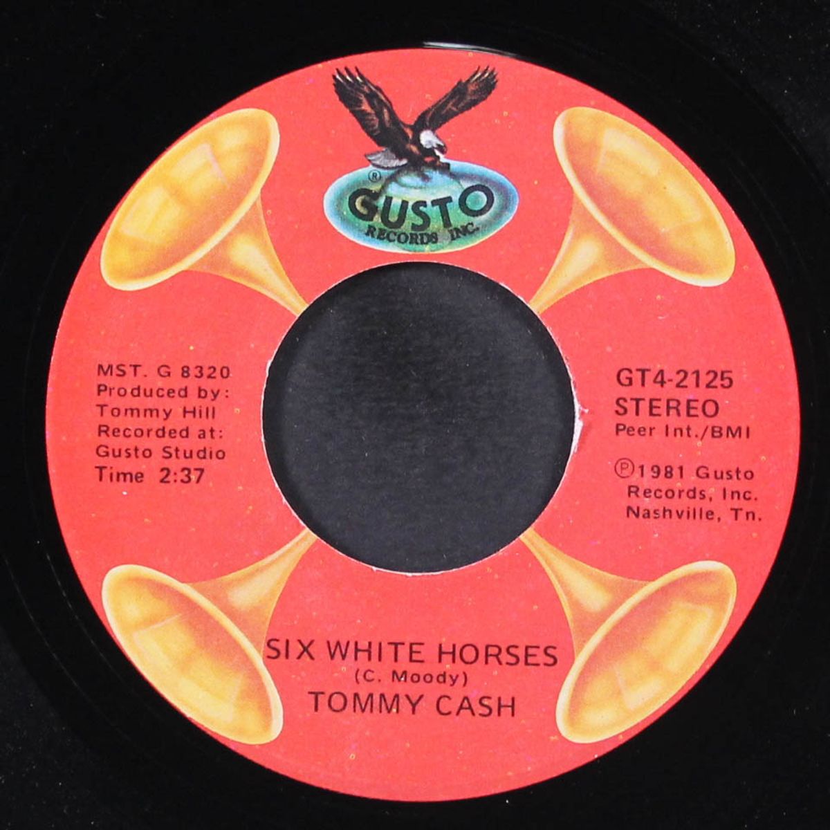 six white horses / rise & shine by TOMMY CASH