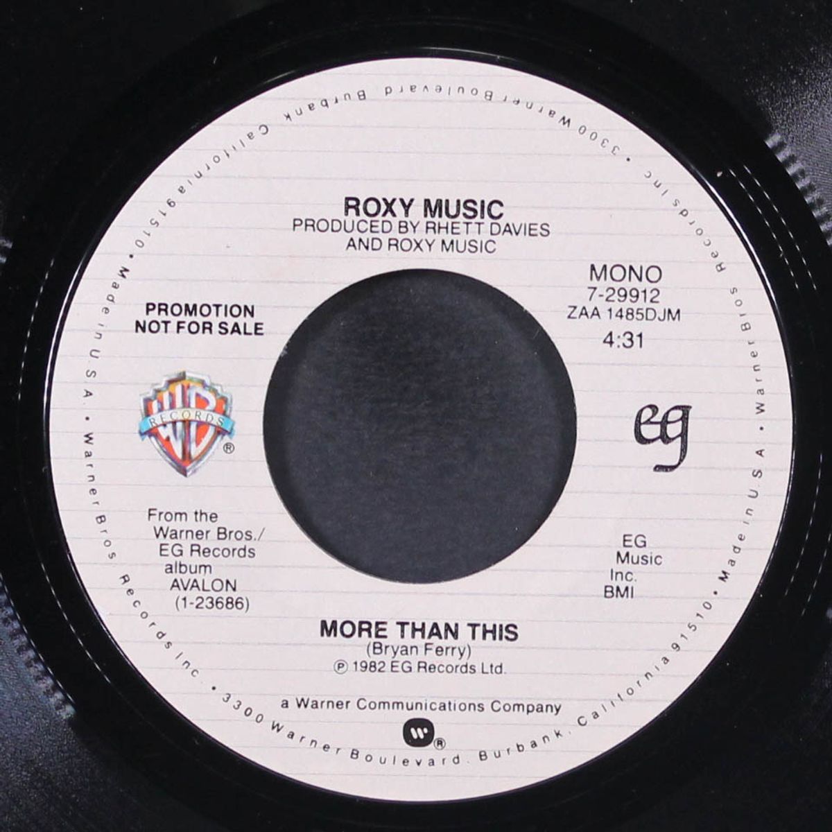 more than this / mono by ROXY MUSIC