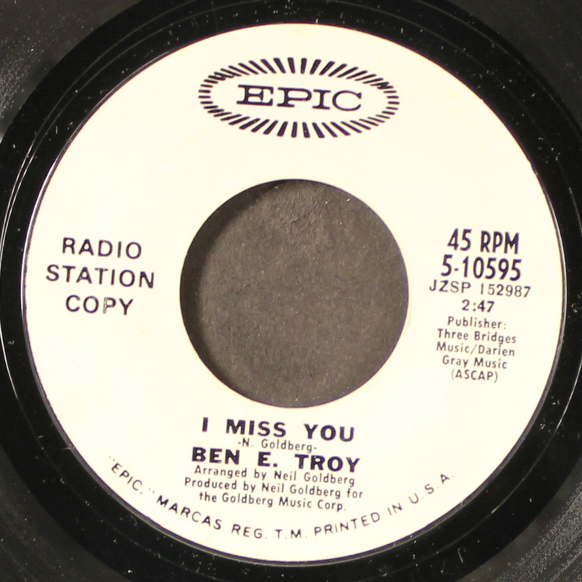 i miss you / bad day by BEN E. TROY