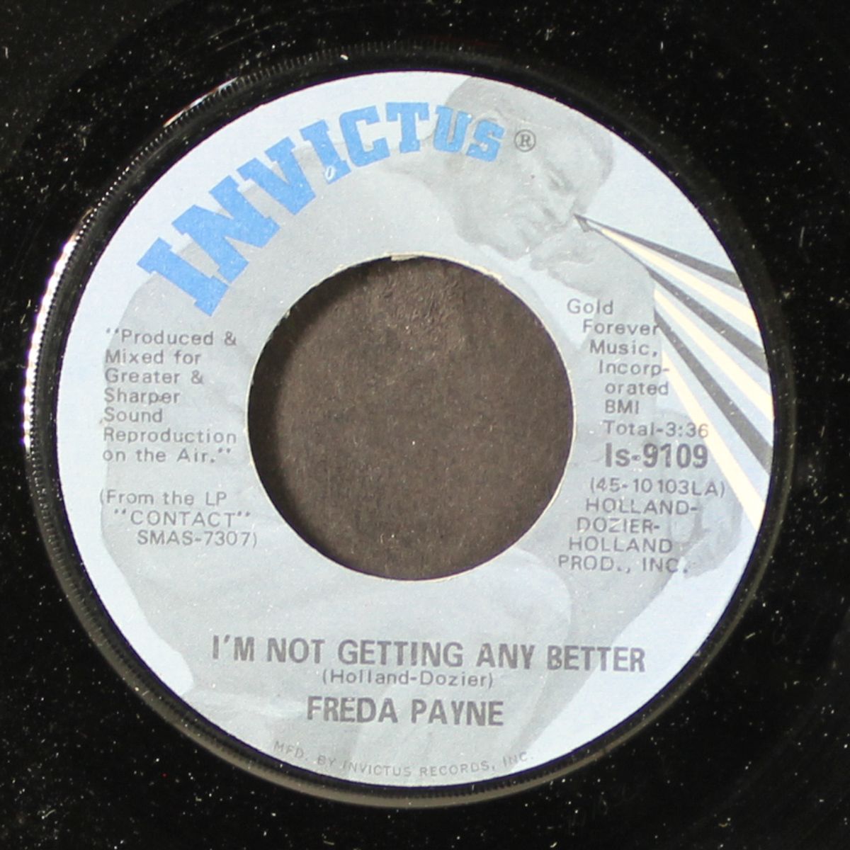 i'm not getting any better / the road we didn't take by FREDA PAYNE