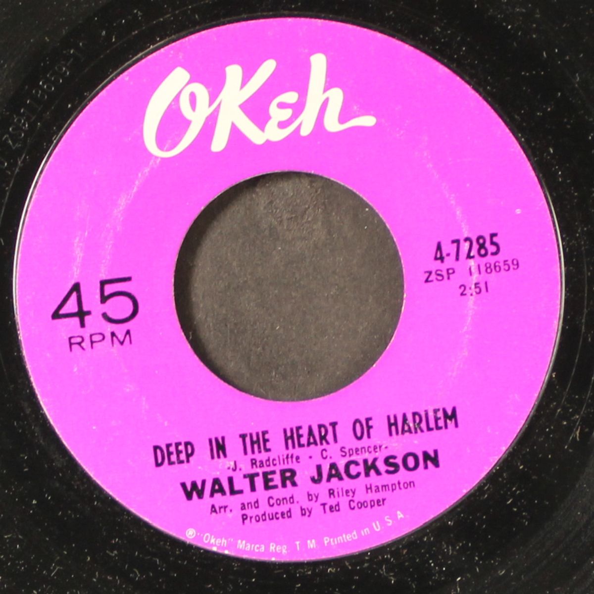 deep in the heart of harlem / my one chance to make it by WALTER JACKSON