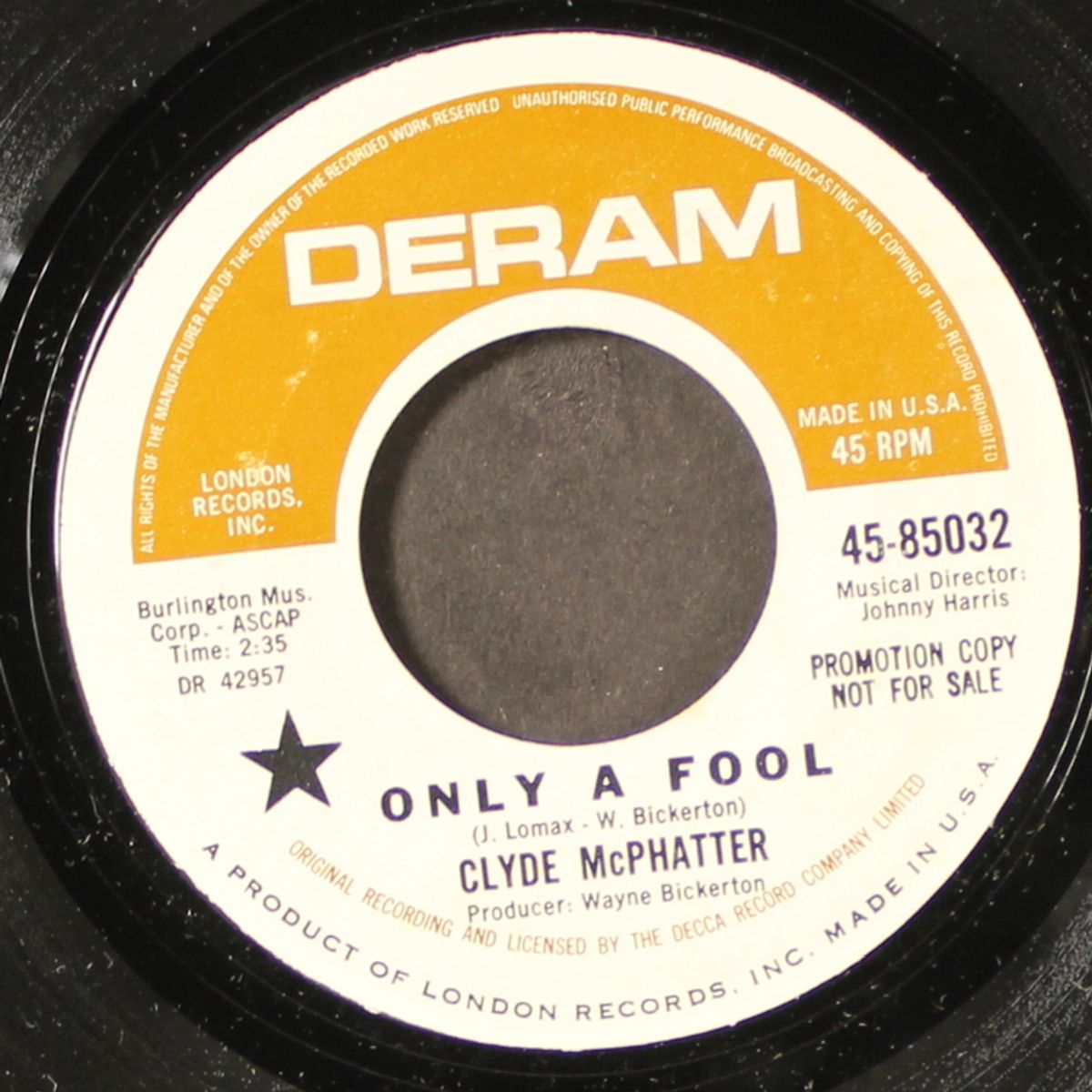 only a fool / thank you love by CLYDE MCPHATTER