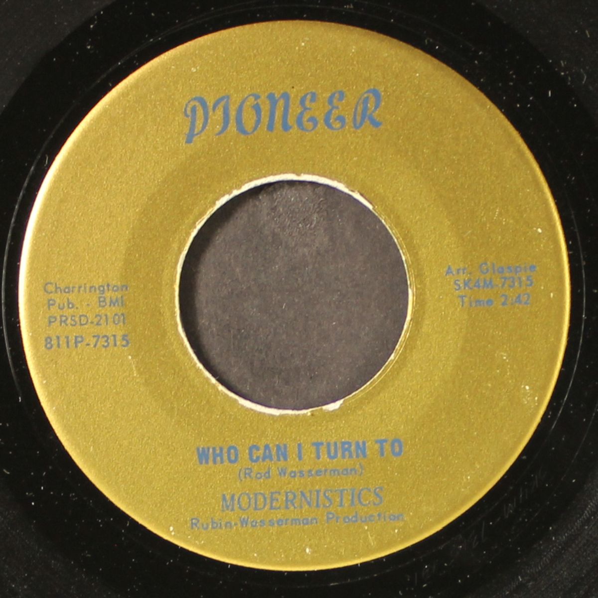 who can i turn to / down at the go-go by MODERNISTICS