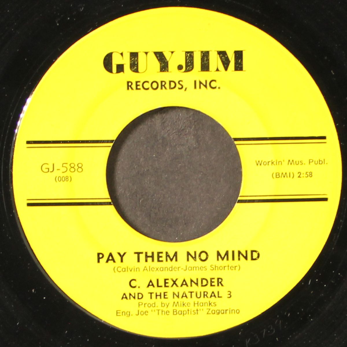 somebody special / pay them no mind by C. ALEXANDER & NATURAL 3