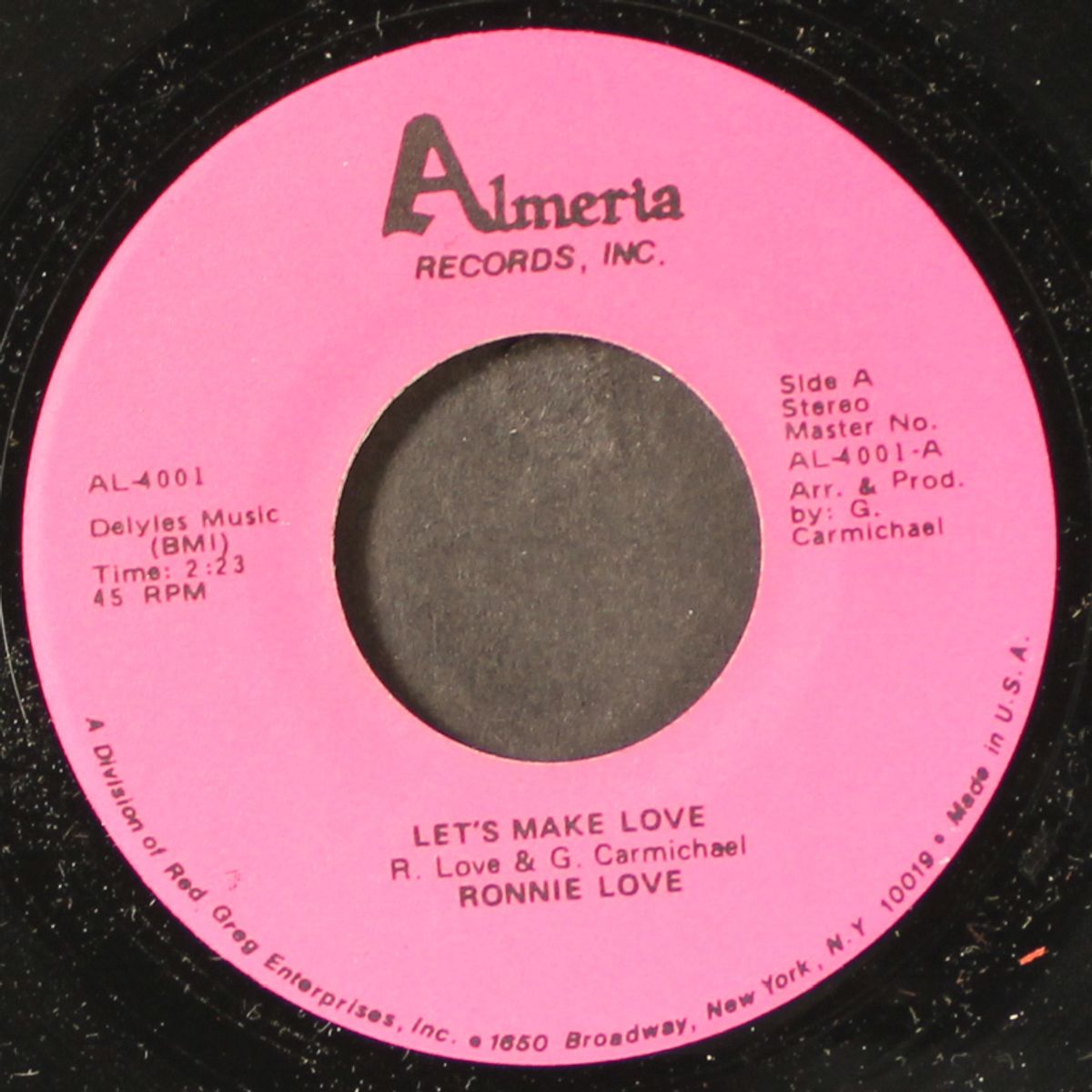 let's make love / nothing to it by RONNIE LOVE