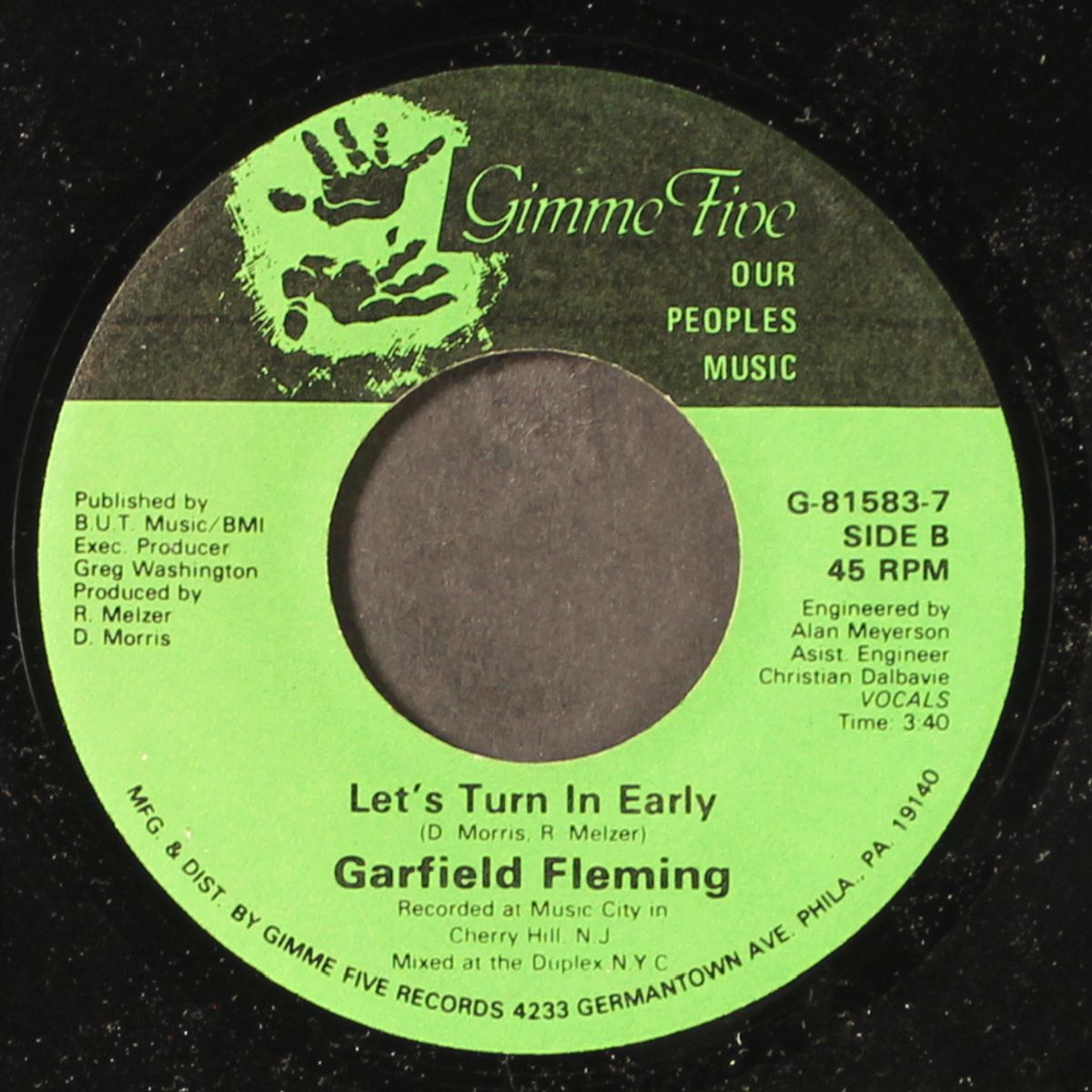 let's turn in early by GARFIELD FLEMING