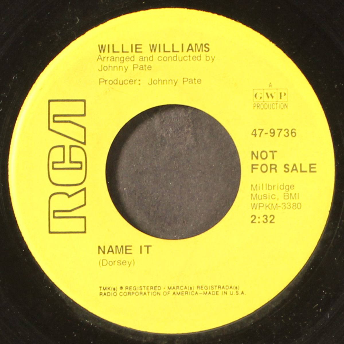 name it / just to be loved by you by WILLIE WILLIAMS