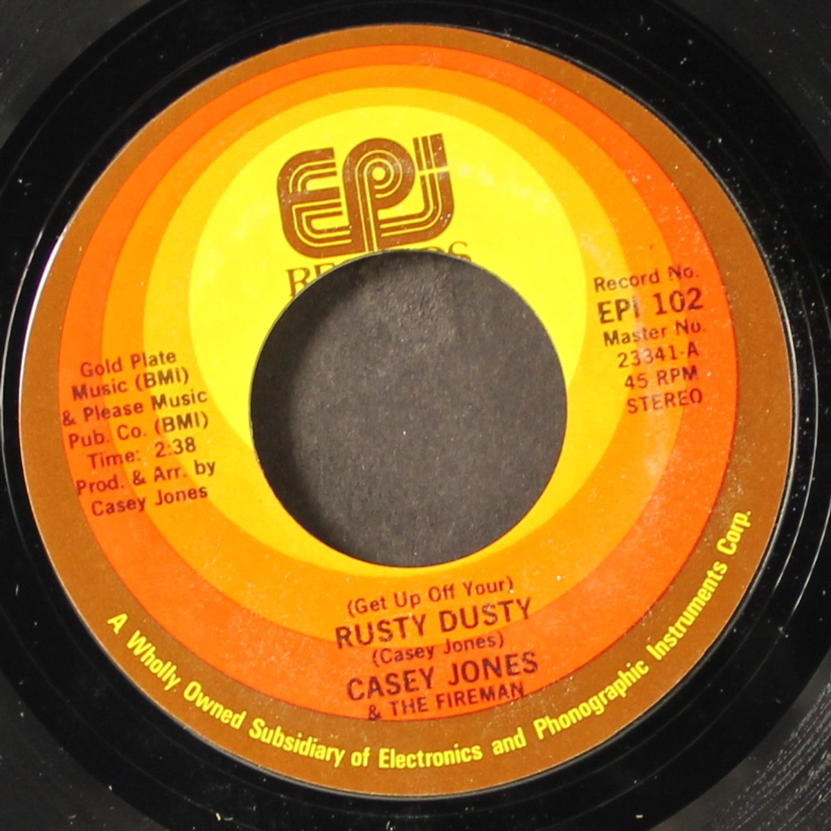 get up off your rusty dusty / bring the sunshine in by CASEY JONES