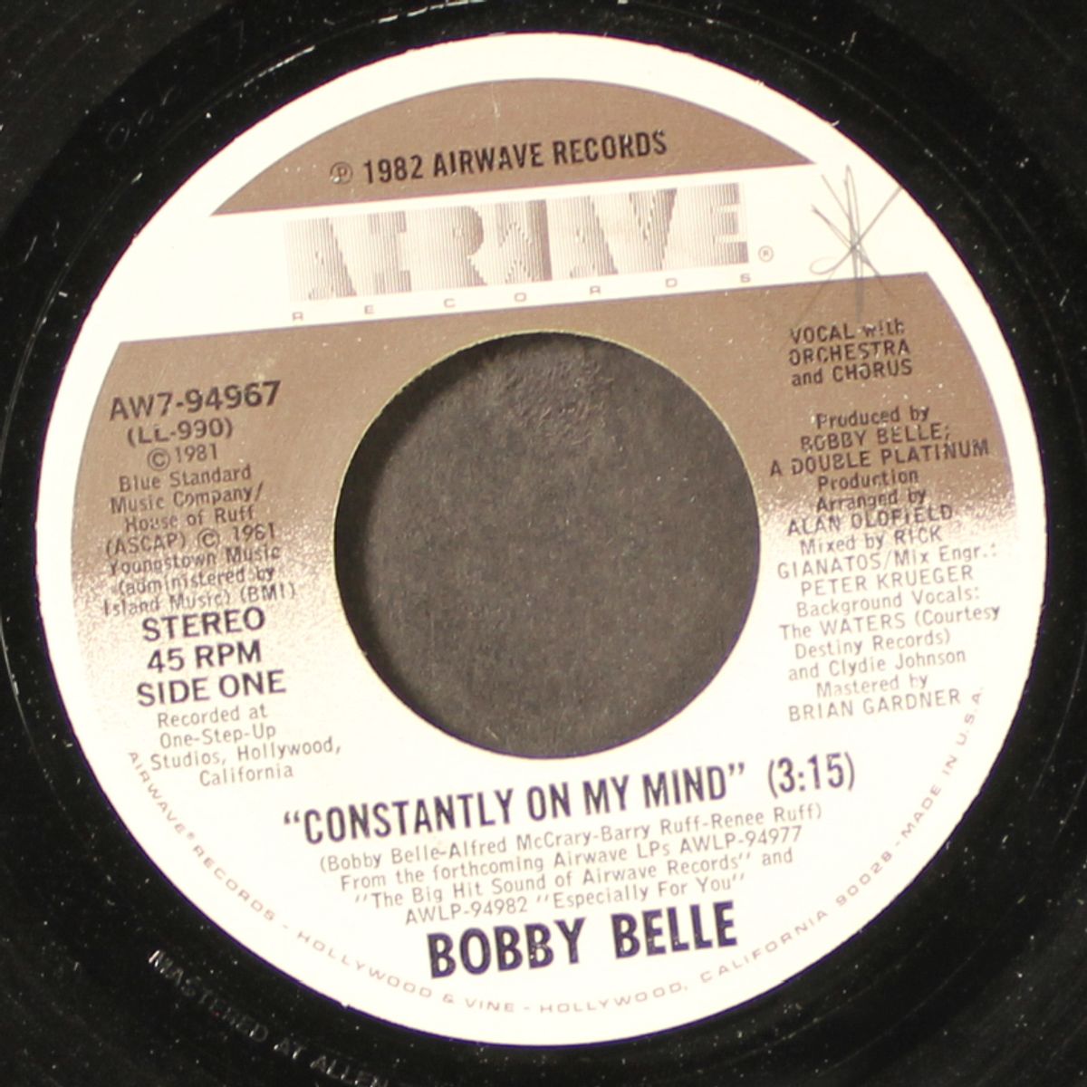 constantly on my mind / theme from fantasy man by BOBBY BELLE