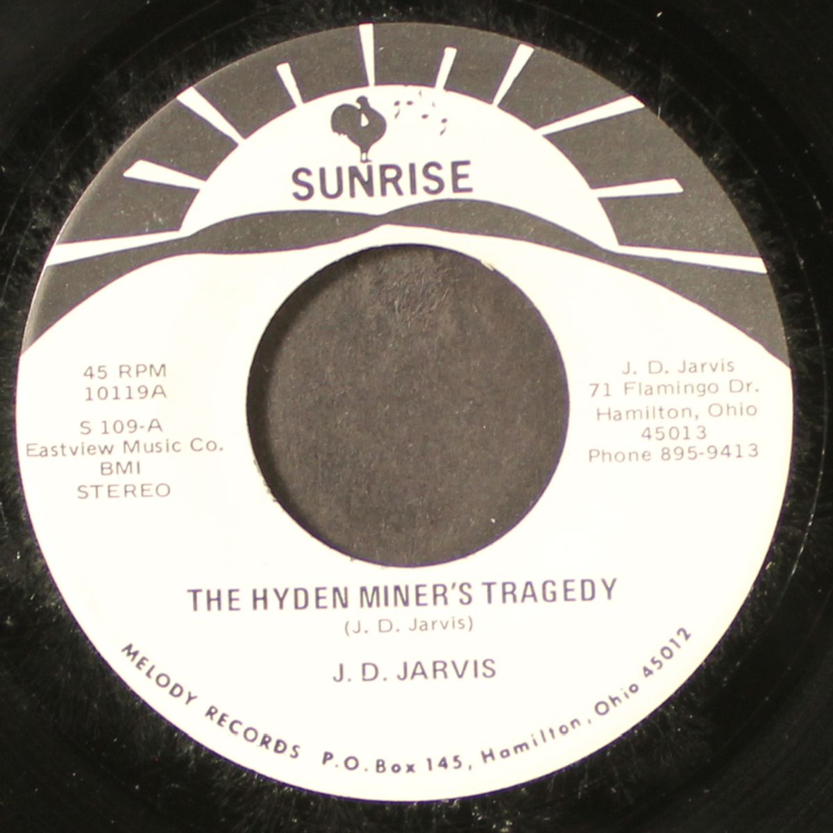 the hyden miner's tragedy / don't go to the mines today by J.D. JARVIS