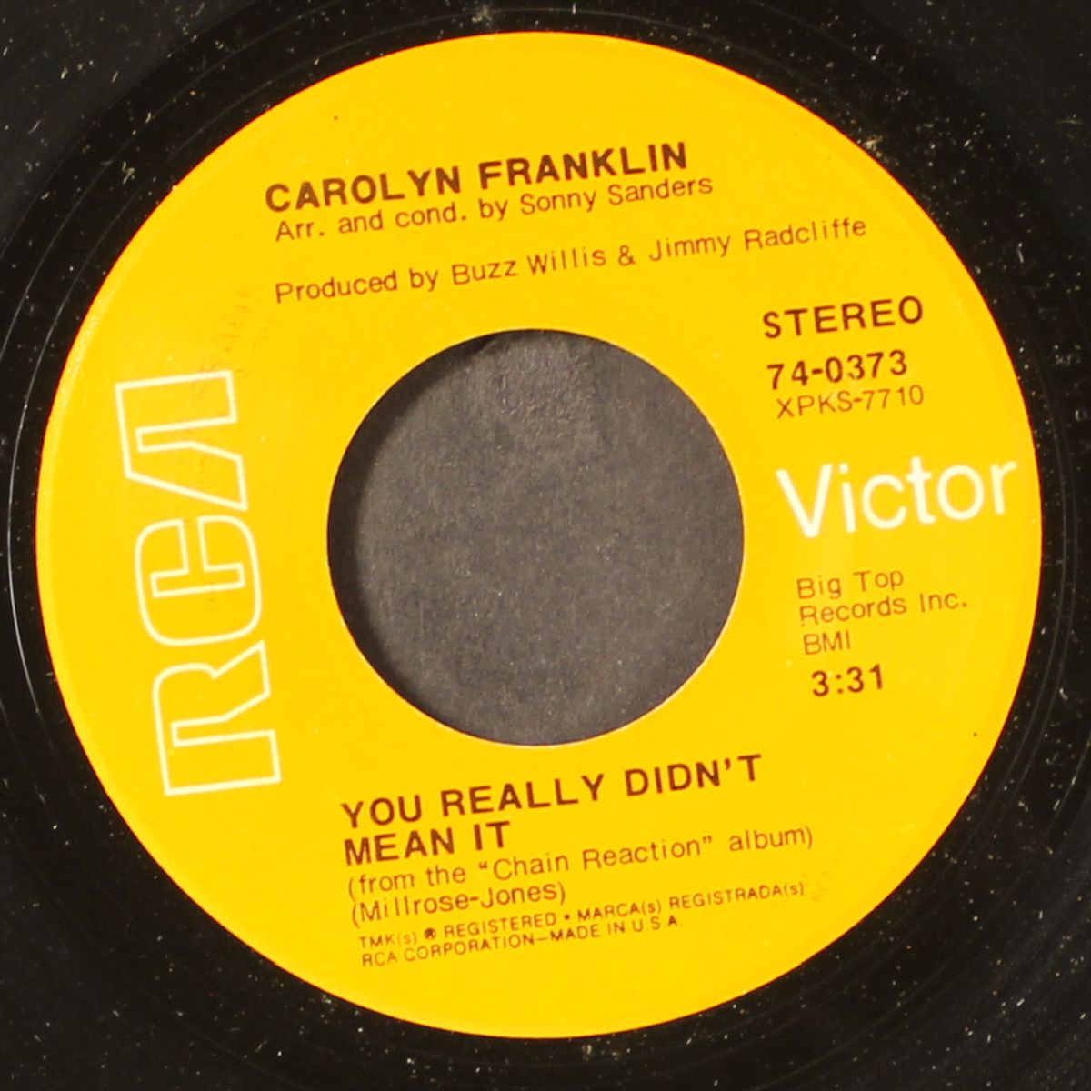 you really didn't mean it / all i want to be is your woman by CAROLYN FRANKLIN