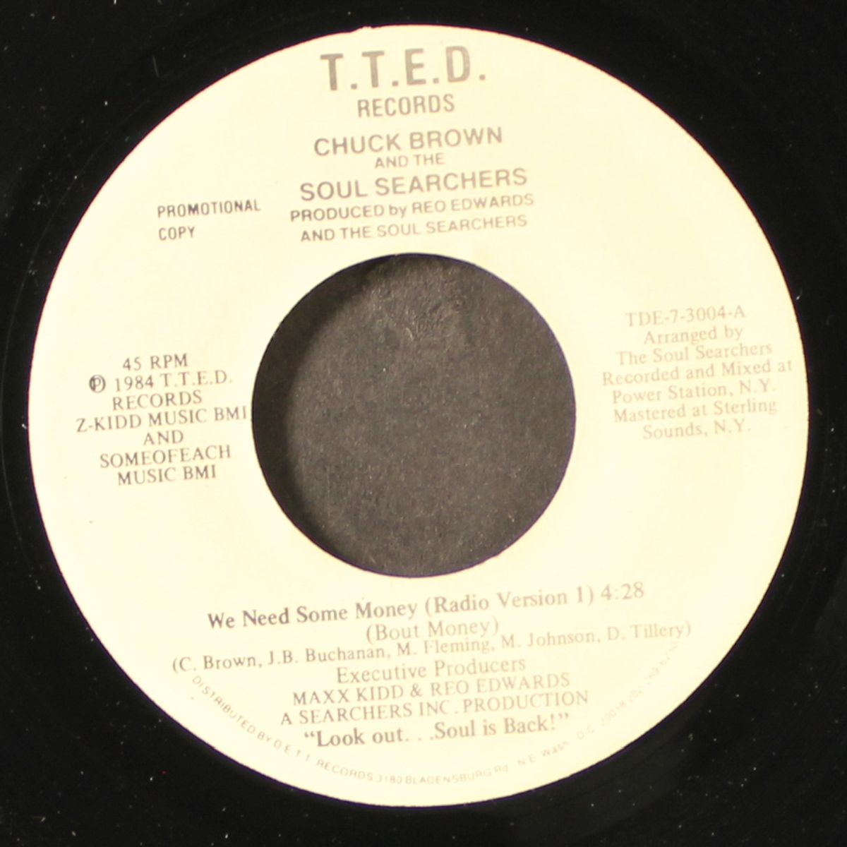 we need some money (4:28 / same (4:53)) by CHUCK BROWN & SOUL SEARCHERS
