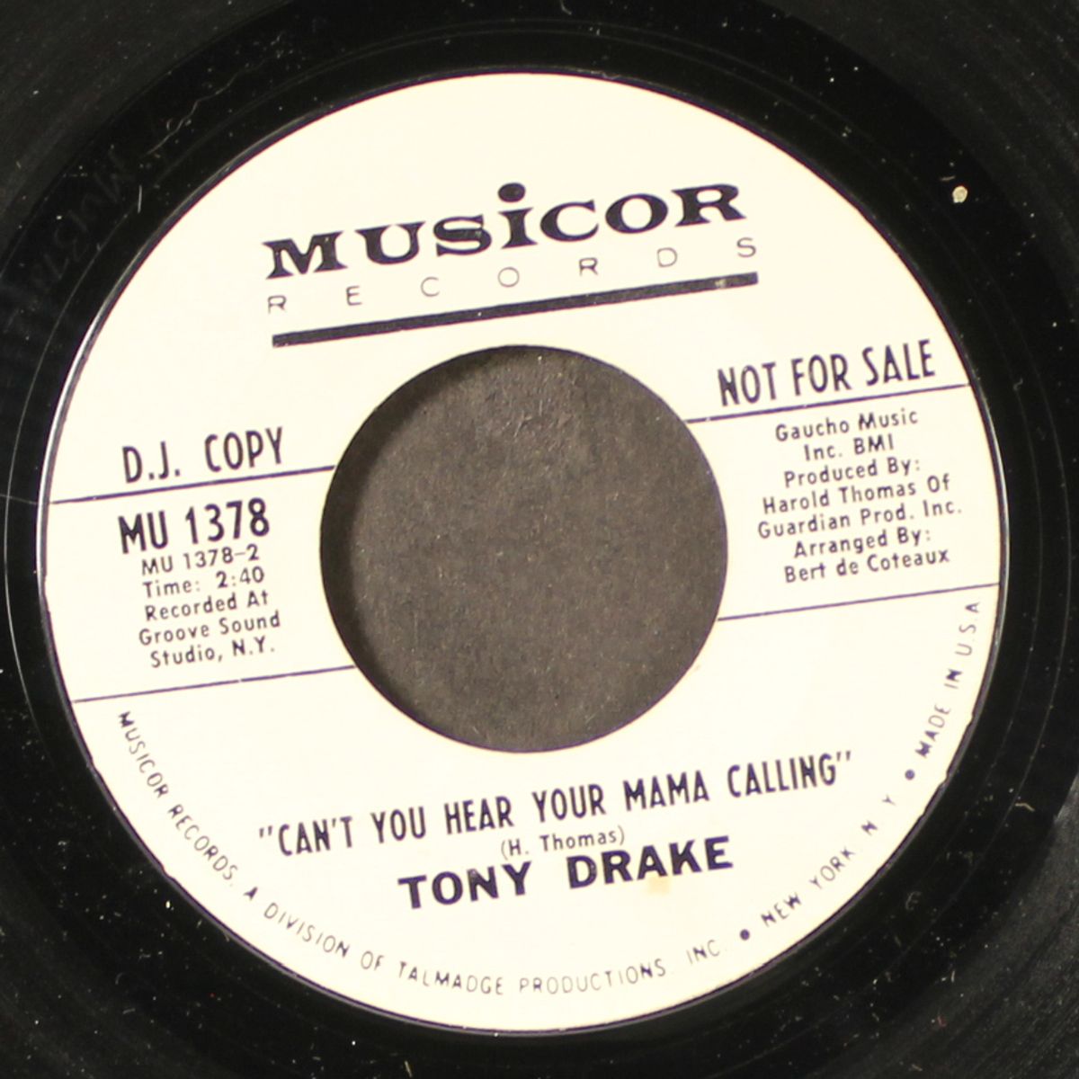 love child / can't you hear your mama calling? by TONY DRAKE
