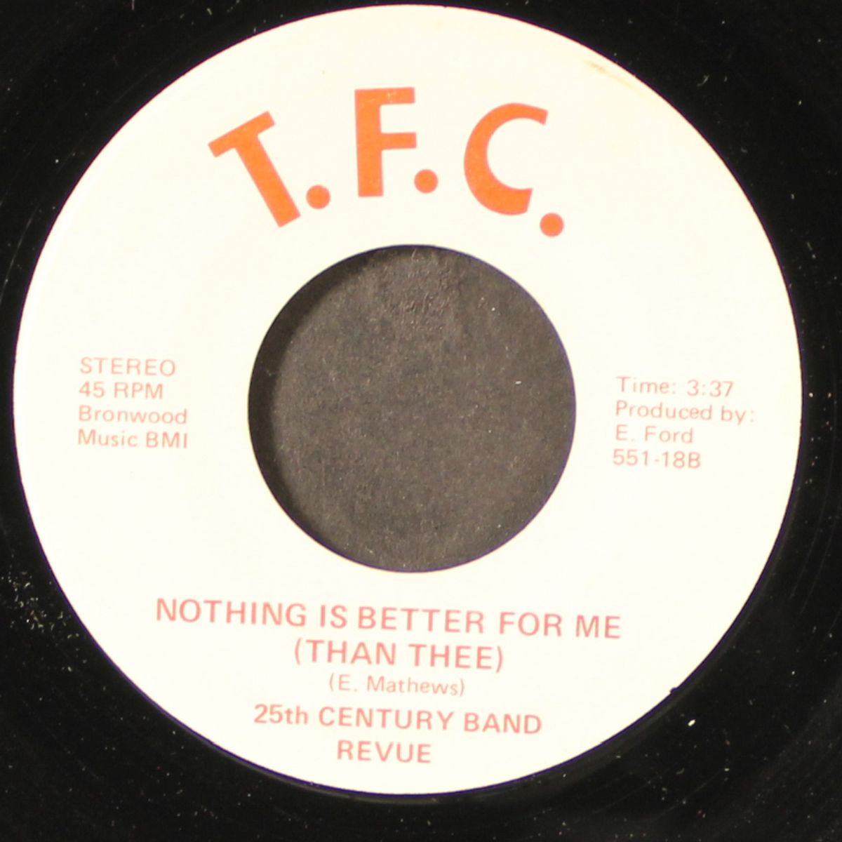 nothing is better for me / peacock by 25TH CENTURY BAND REVUE