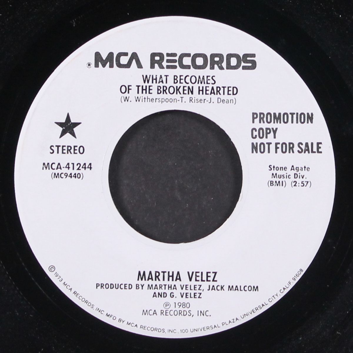 what becomes of the broken hearted / same by MARTHA VELEZ