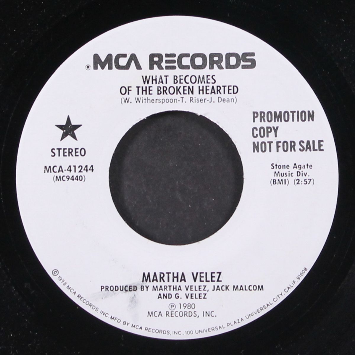 what becomes of the broken hearted / same by MARTHA VELEZ