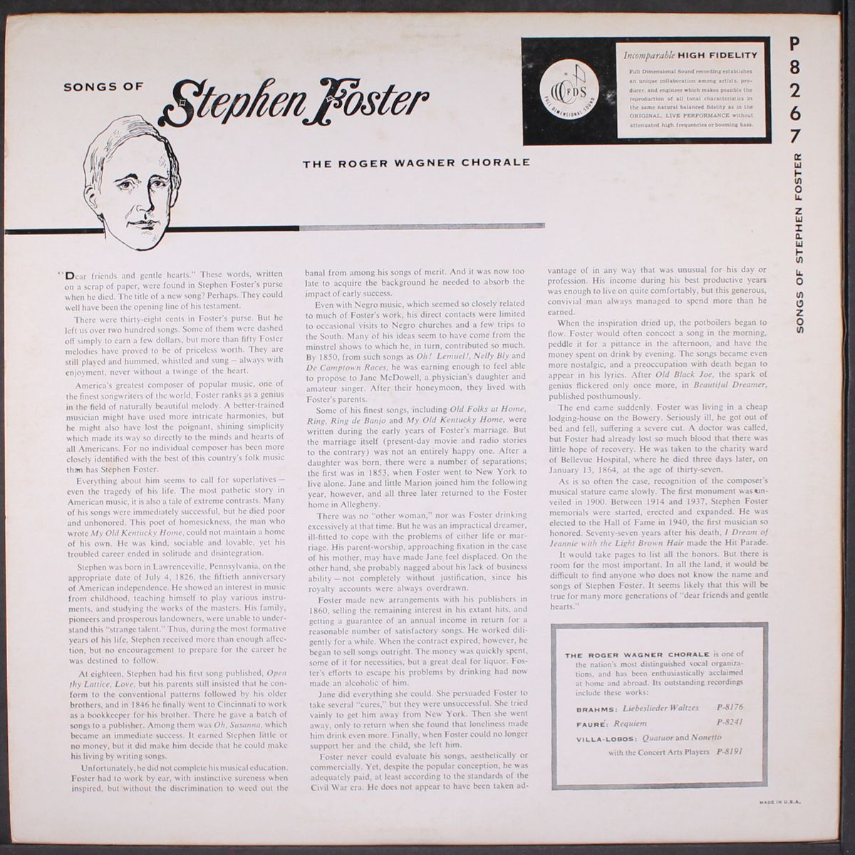 songs of stephen foster by ROGER WAGNER CHORALE