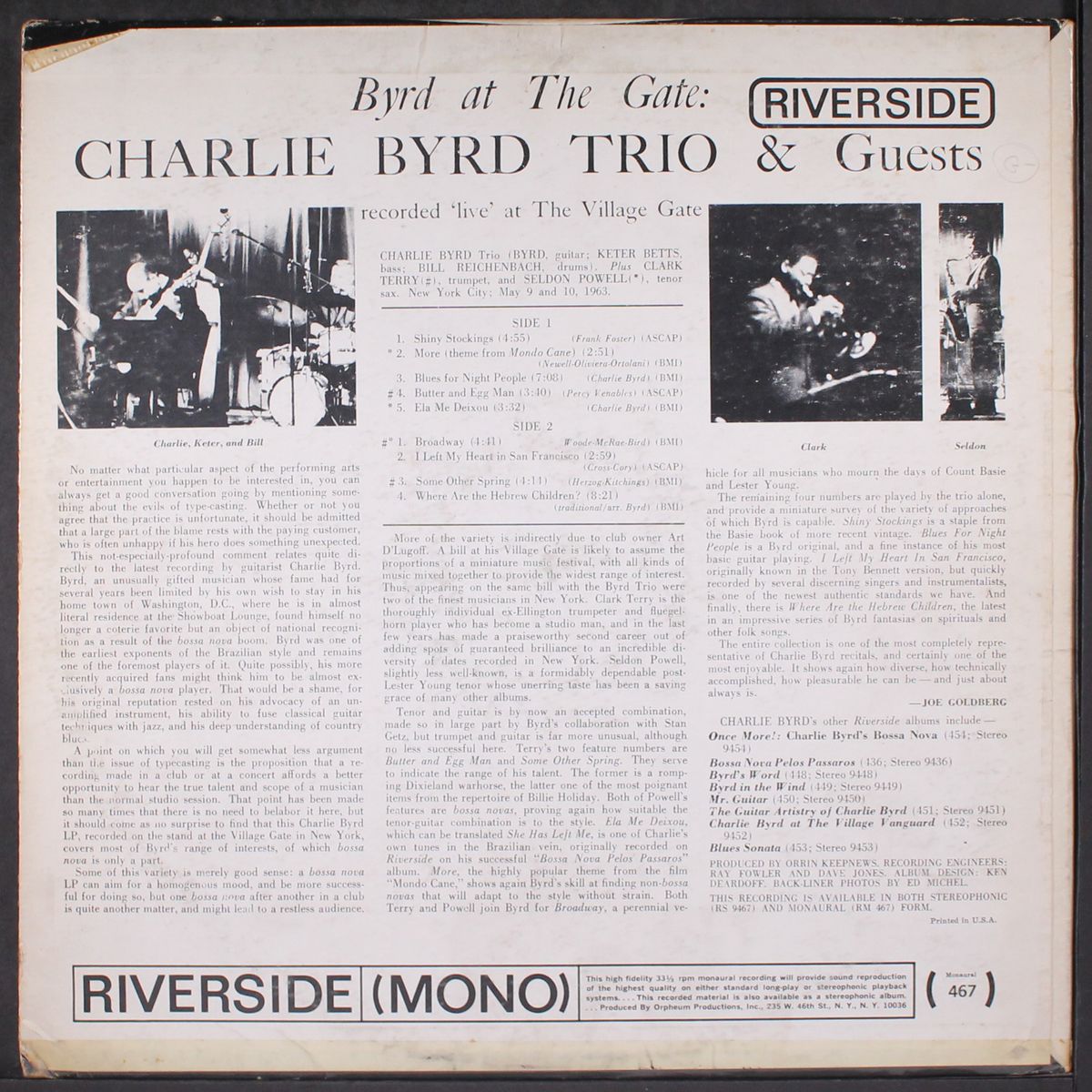 byrd at the gate by CHARLIE BYRD