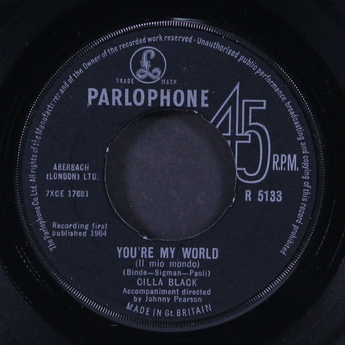 you're my world / suffer now i must by CILLA BLACK