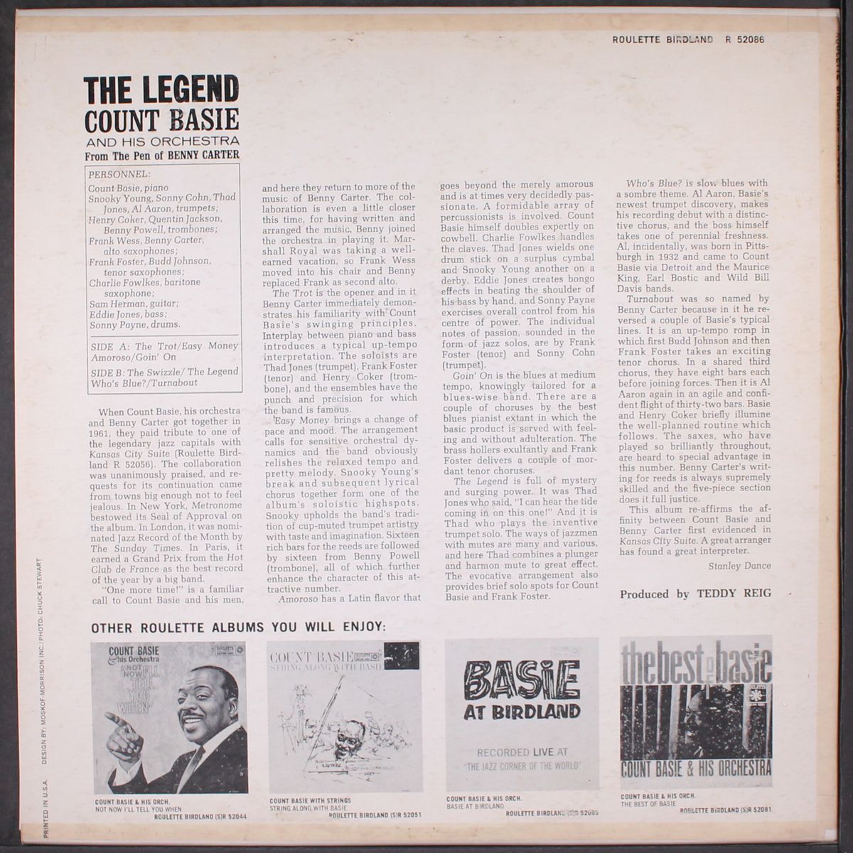 the legend by COUNT BASIE
