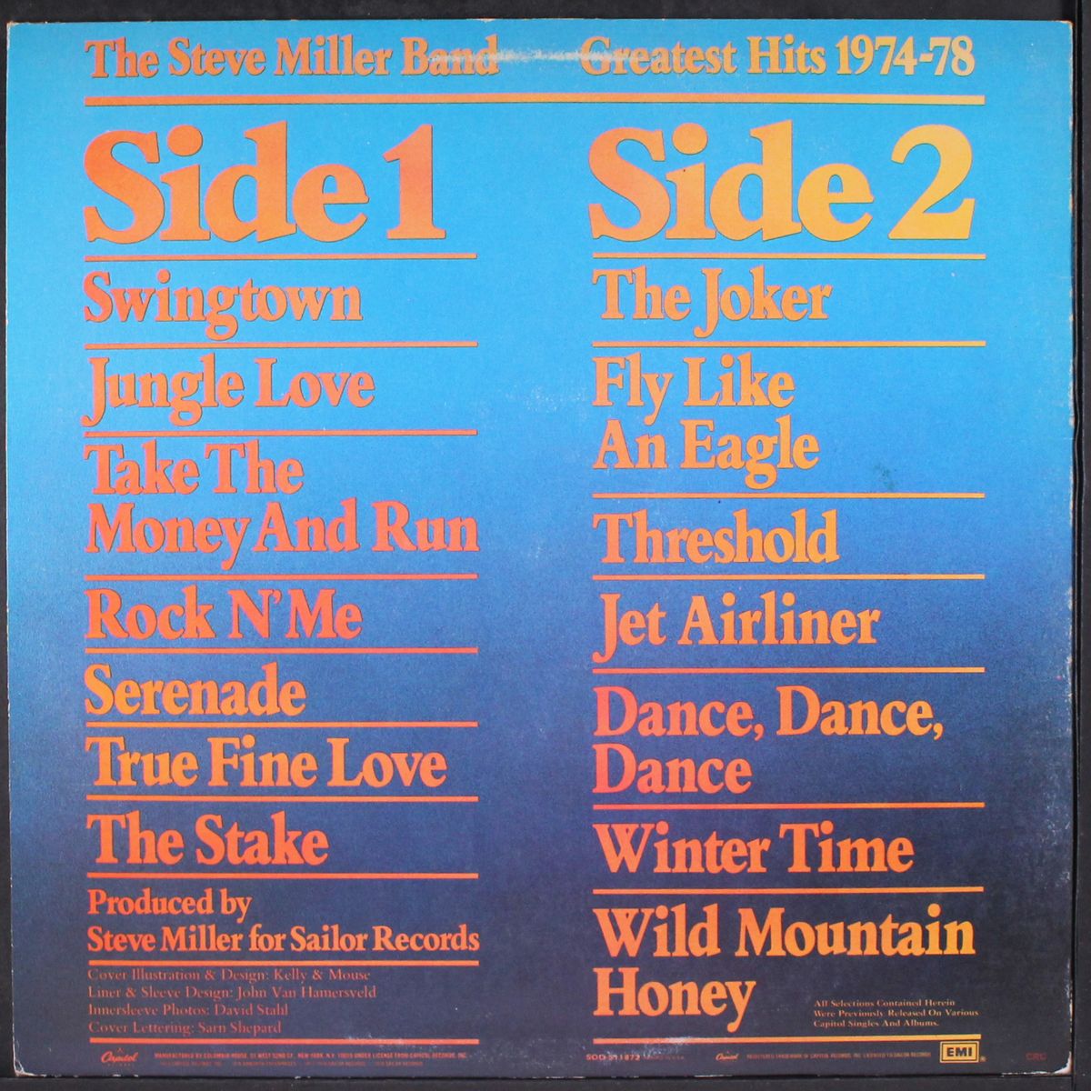 greatest hits 1974-78 by STEVE MILLER BAND