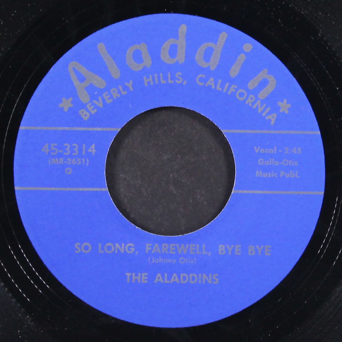 all of my life / so long, farewell, bye bye by ALADDINS