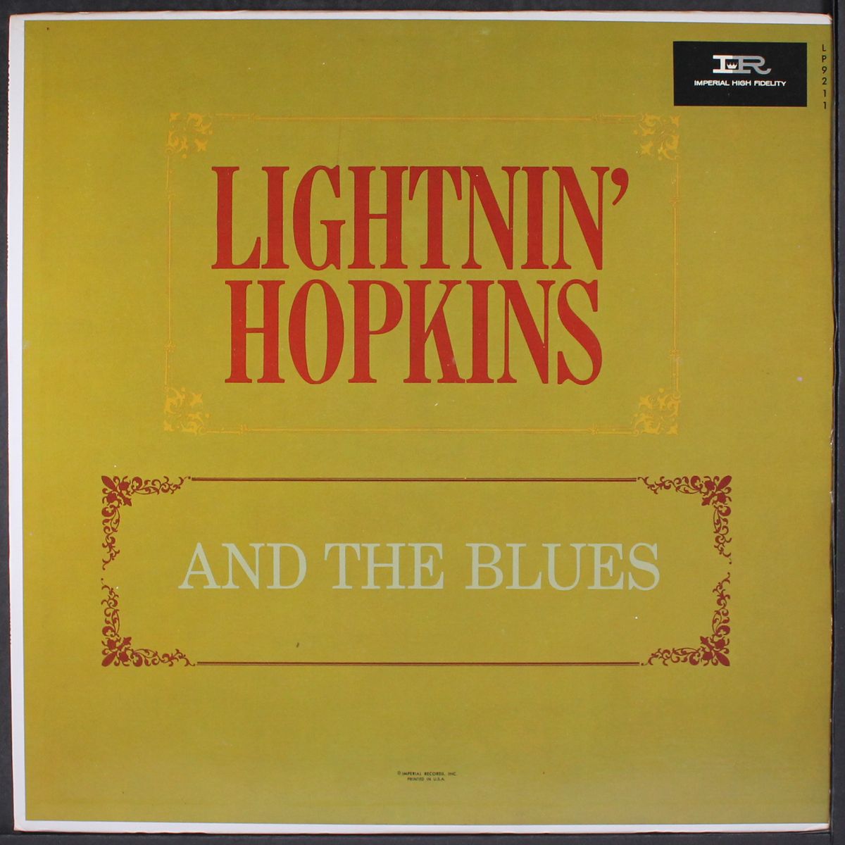 and the blues by LIGHTNIN' HOPKINS