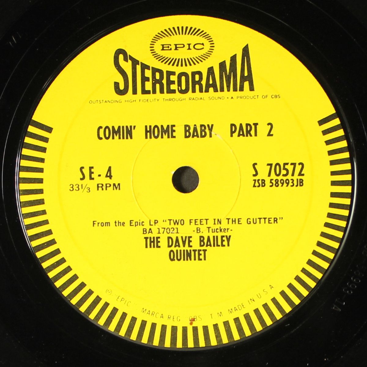 comin' home baby by DAVE BAILEY
