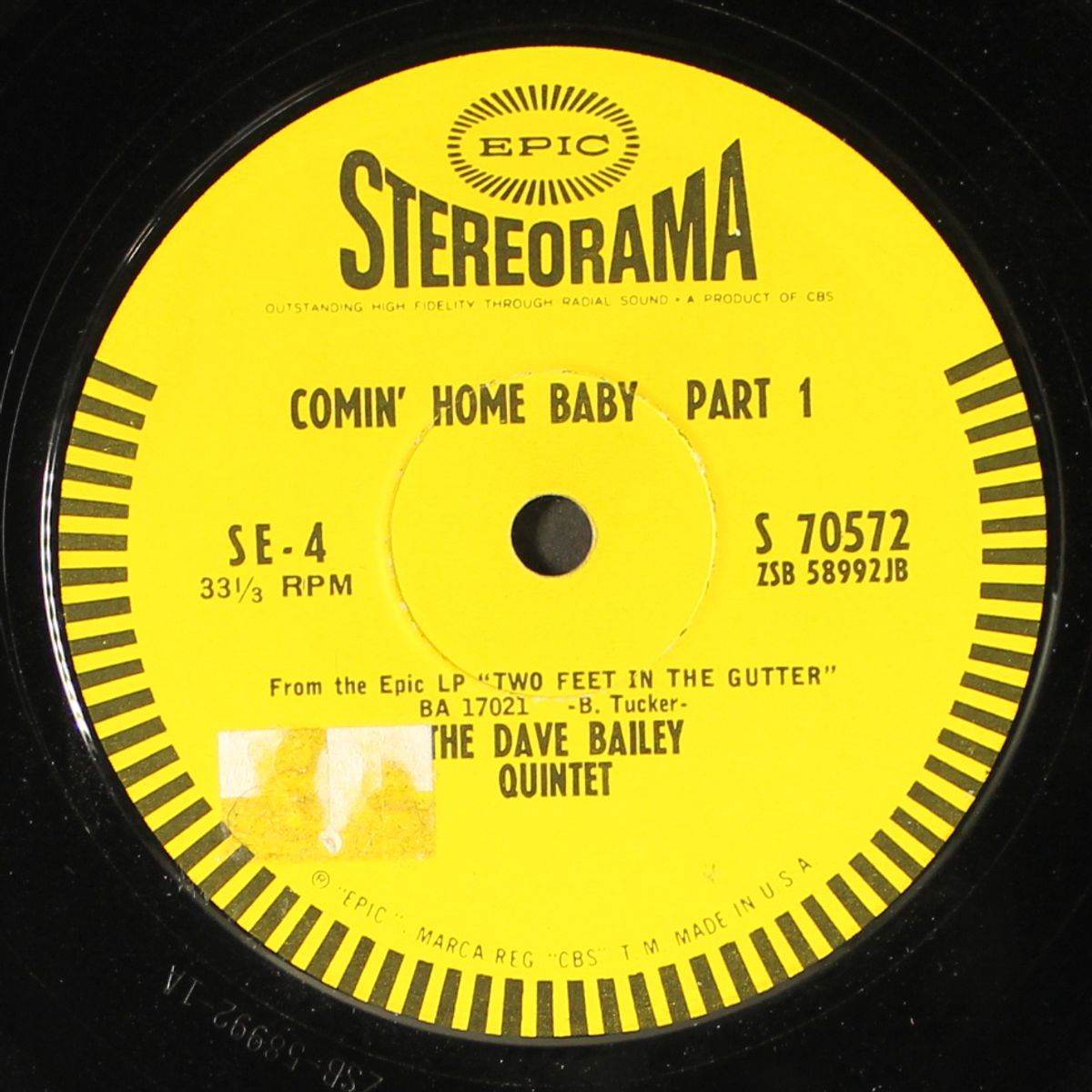comin' home baby by DAVE BAILEY
