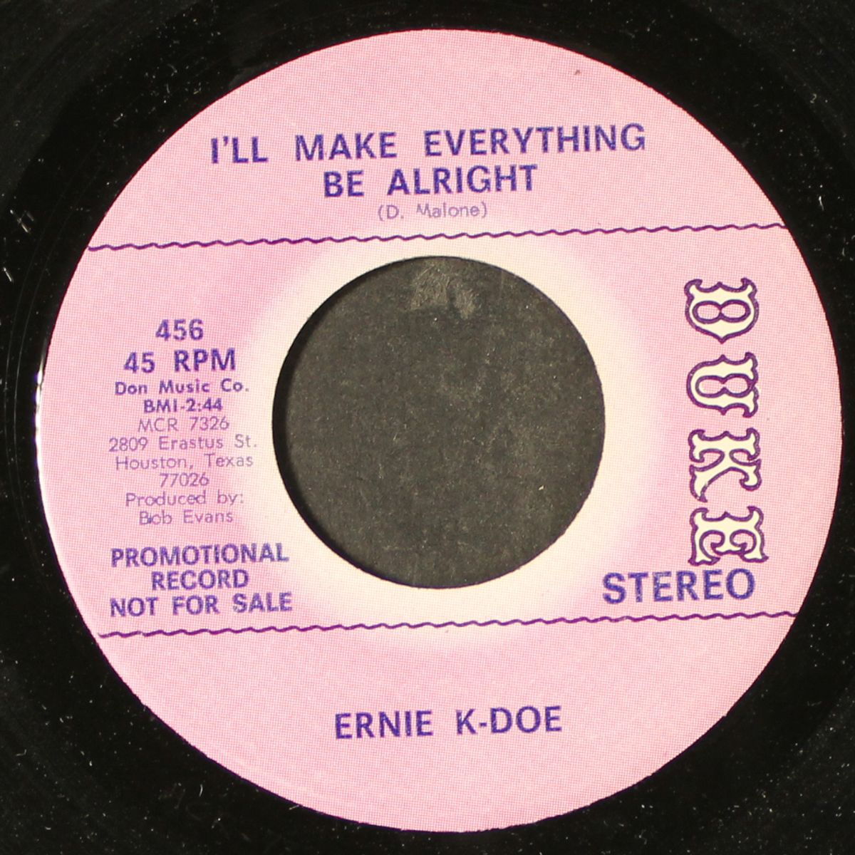 i'll make everything be alright / wishing in vain by ERNIE K-DOE