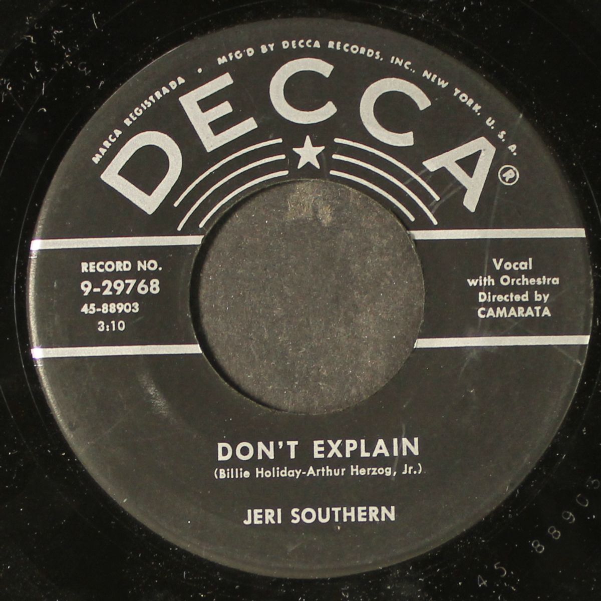 where walks my true love / don't explain by JERI SOUTHERN