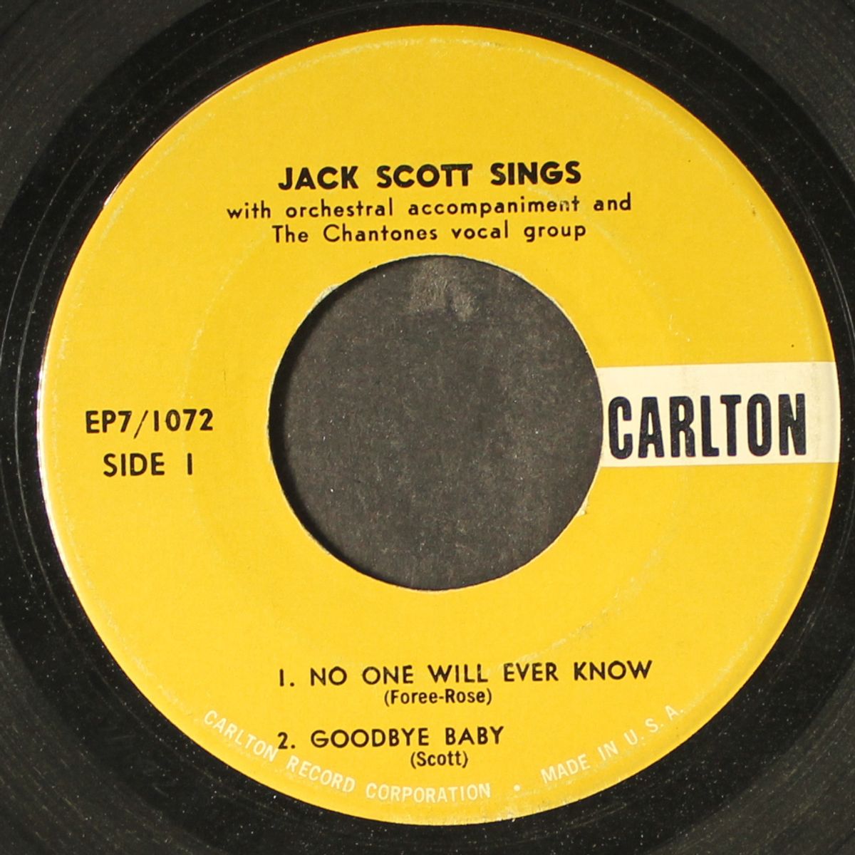 sings by JACK SCOTT