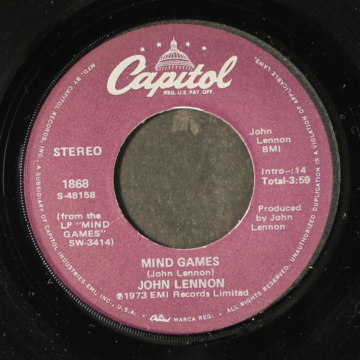 mind games / meat city by JOHN LENNON