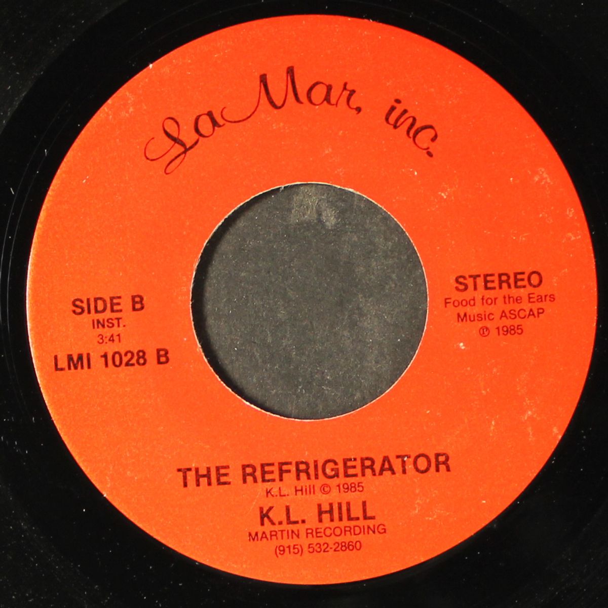 the refrigerator / same by K.L. HILL