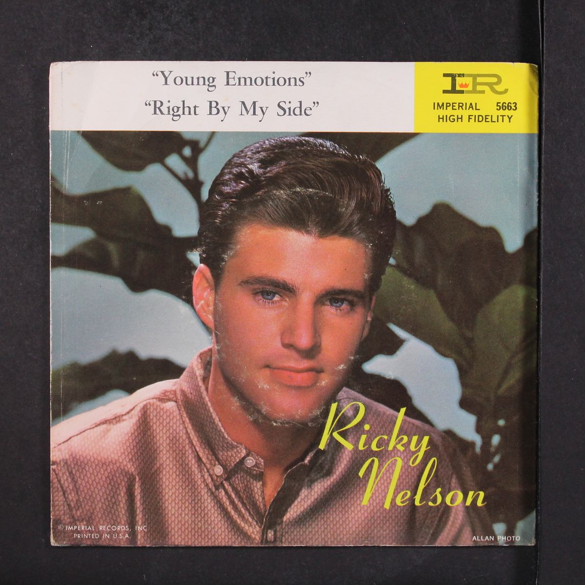 young emotions / right by my side by RICK NELSON