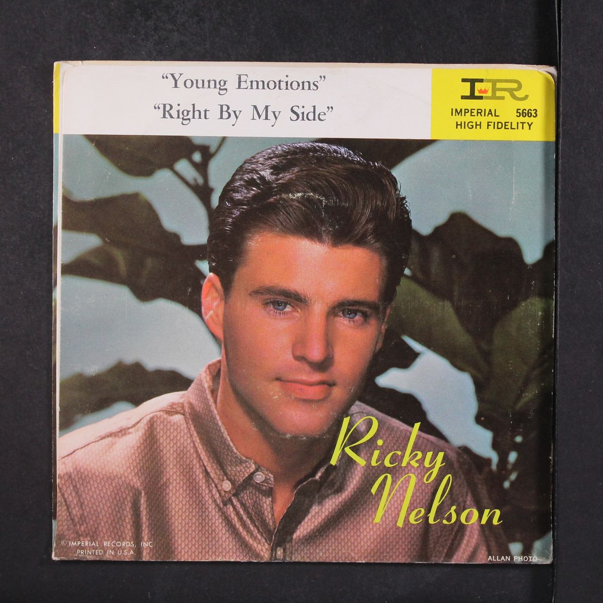 young emotions / right by my side by RICK NELSON